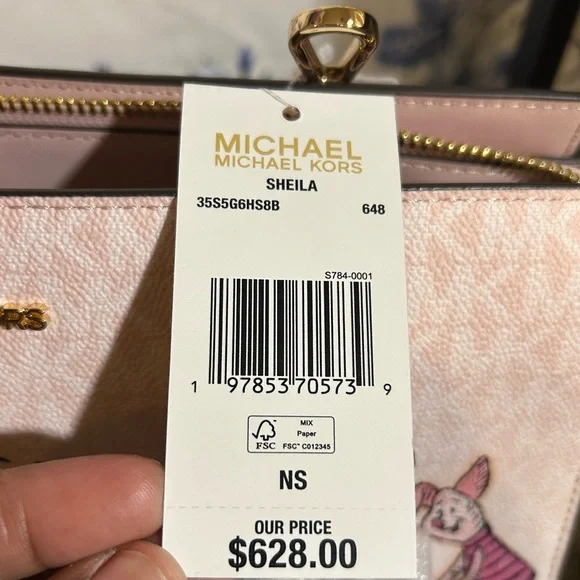 Michael Kors Winnie Pooh Satchel w/ Crossbody Strap/Valentine Gift 💝 New! - Picture 3 of 13